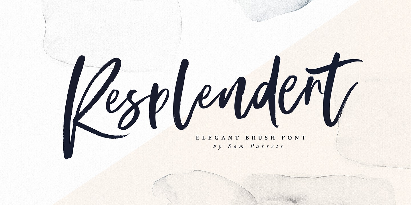 Resplendent Brush Font preview